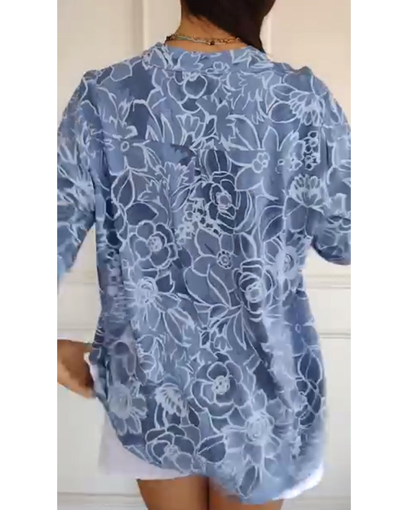 Sandra | Blusa con Stampa Floreale