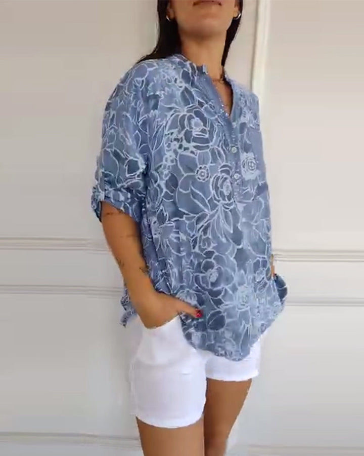 Sandra | Blusa con Stampa Floreale