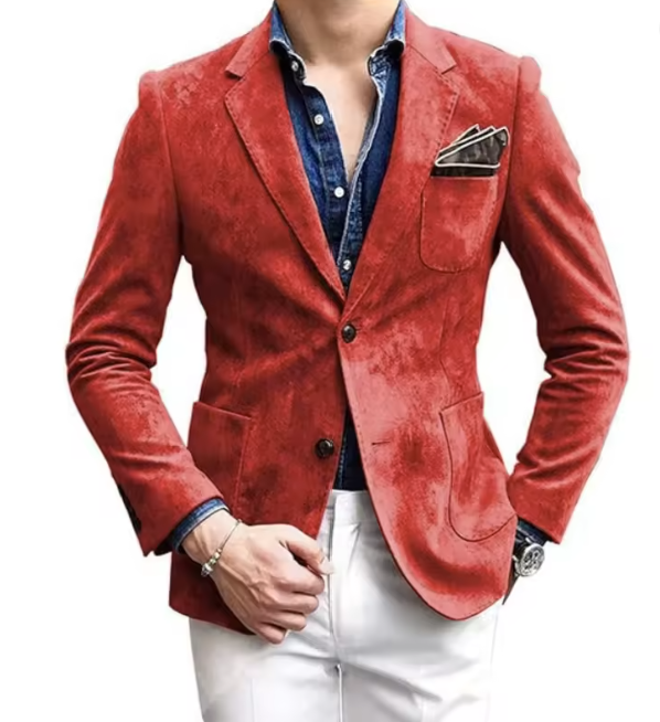 Gianni™ | Blazer elegante in velluto premium