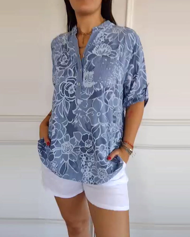 Sandra | Blusa con Stampa Floreale
